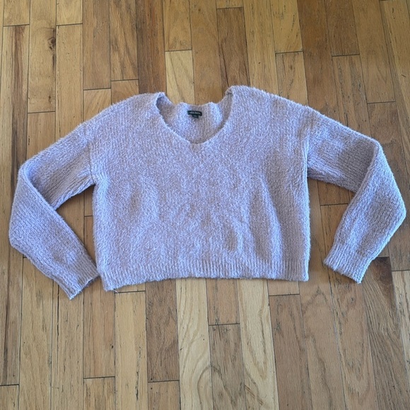 Wild Fable | Cropped Cozy Sweater | Dusty Rose | V-Neck | size XL - Picture 1 of 4
